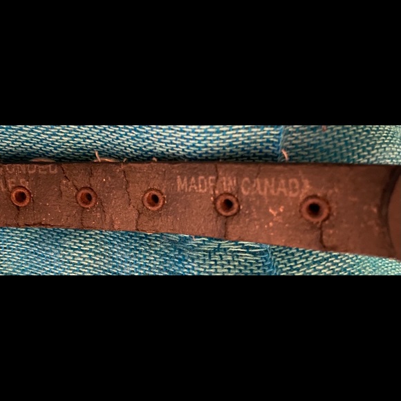 Genuine Leather metal ring/hoop cuff bracelet - Picture 6 of 11